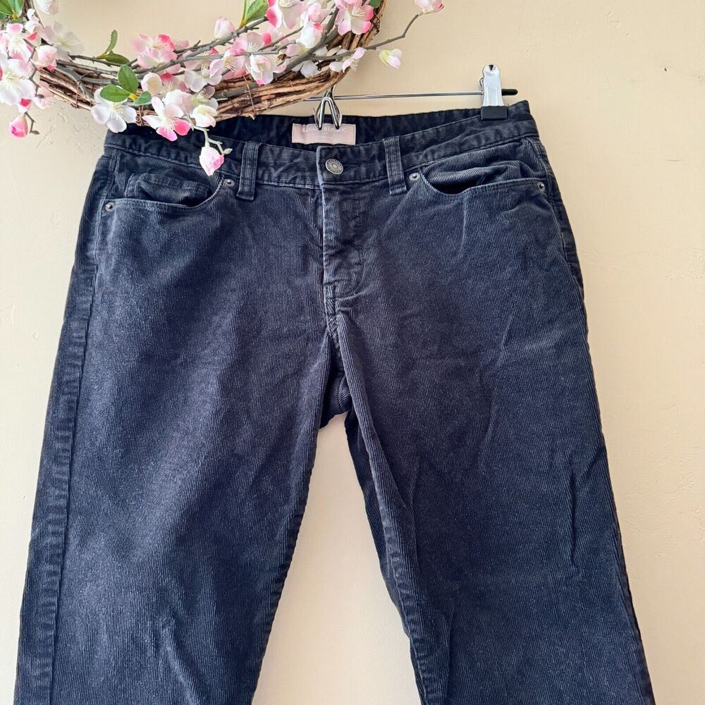 Banana Republic Corduroy Pants Women Skinny Fit Black Size 4